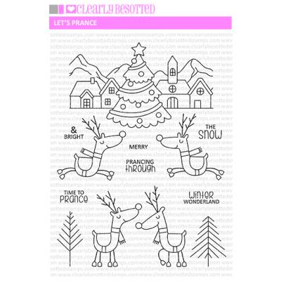 Clearly Besotted Clear Stamps - Let's Prance